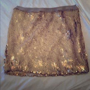 Gold Sequin Skirt